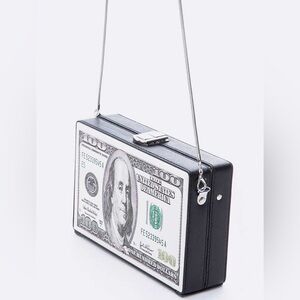 Black “All about the benjamin” Bag